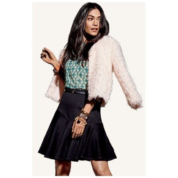 CABI #3098 Black Ponte Fit+Flare Skater Skirt sz 8 - Picture 2 of 10